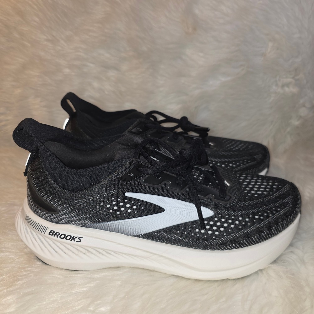 Brooks Glycerin GTS 23 Running Shoes - Women's 9.5 D Wide - Black/Grey/White